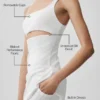 Vestido de tenis Slice - Blanco