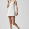 Vestido de tenis tipo corsé «Airbrush Sparks Fly» - Blanco