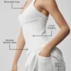 Vestido de tenis tipo corsé «Airbrush Sparks Fly» - Blanco