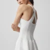 Vestido de tenis tipo corsé «Airbrush Sparks Fly» - Blanco