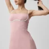 Vestido entallado Airbrush - Rosa vintage/Blanco