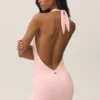 Vestido halter «Summer Soiree» - Rosa soleado