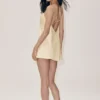 Vestido Radiance de mezcla de seda - Beige arena