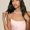 Vestido Radiance de mezcla de seda - Rosa soleado