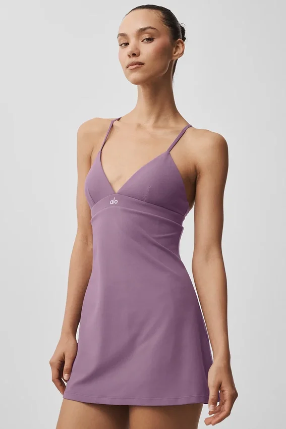 Vestido «Splendor» con Airbrush - Beso de ciruela