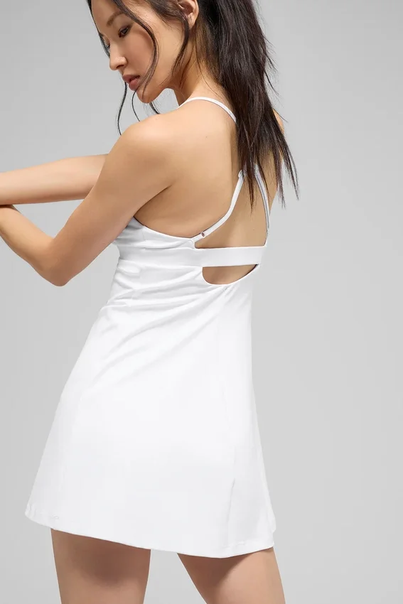 Vestido «Splendor» con Airbrush - Blanco