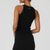Vestido «Warm Nights» sin costuras y de canalé - Negro