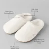 Zapatillas de casa de recuperación Sherpa - Marfil