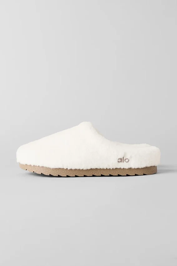 Zapatillas de casa de recuperación Sherpa - Marfil